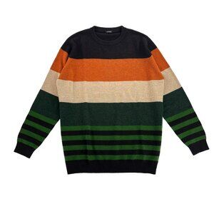 Kiton Napoli Cashmere Lightweight Stripe Sweater Mens M 50 Italy